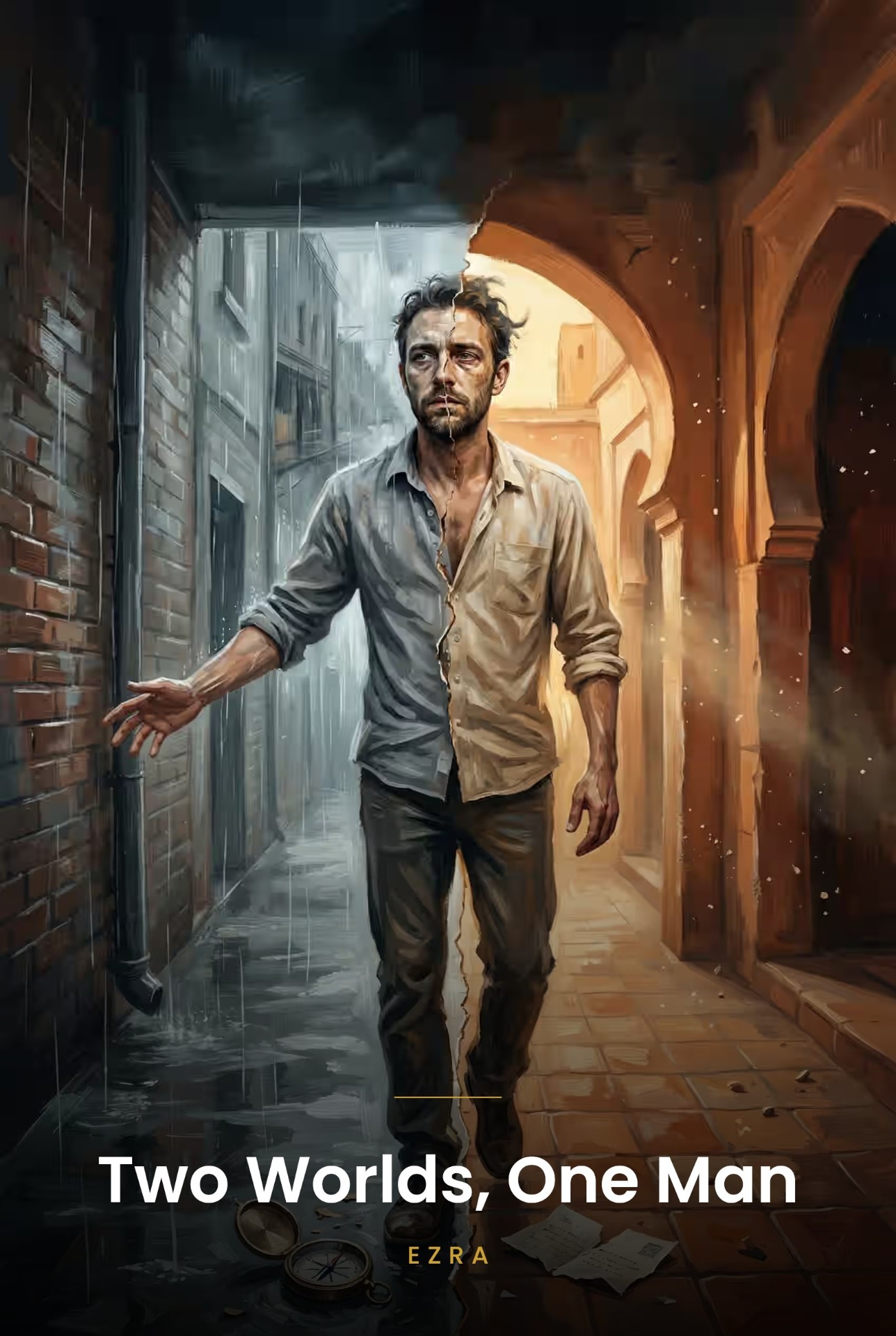 Two Worlds, One Man — cover